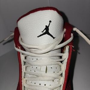 Jordan Athletic Shoes Red and White